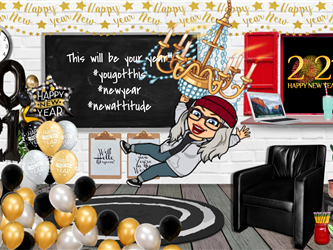 January Bitmoji Classroom 2021